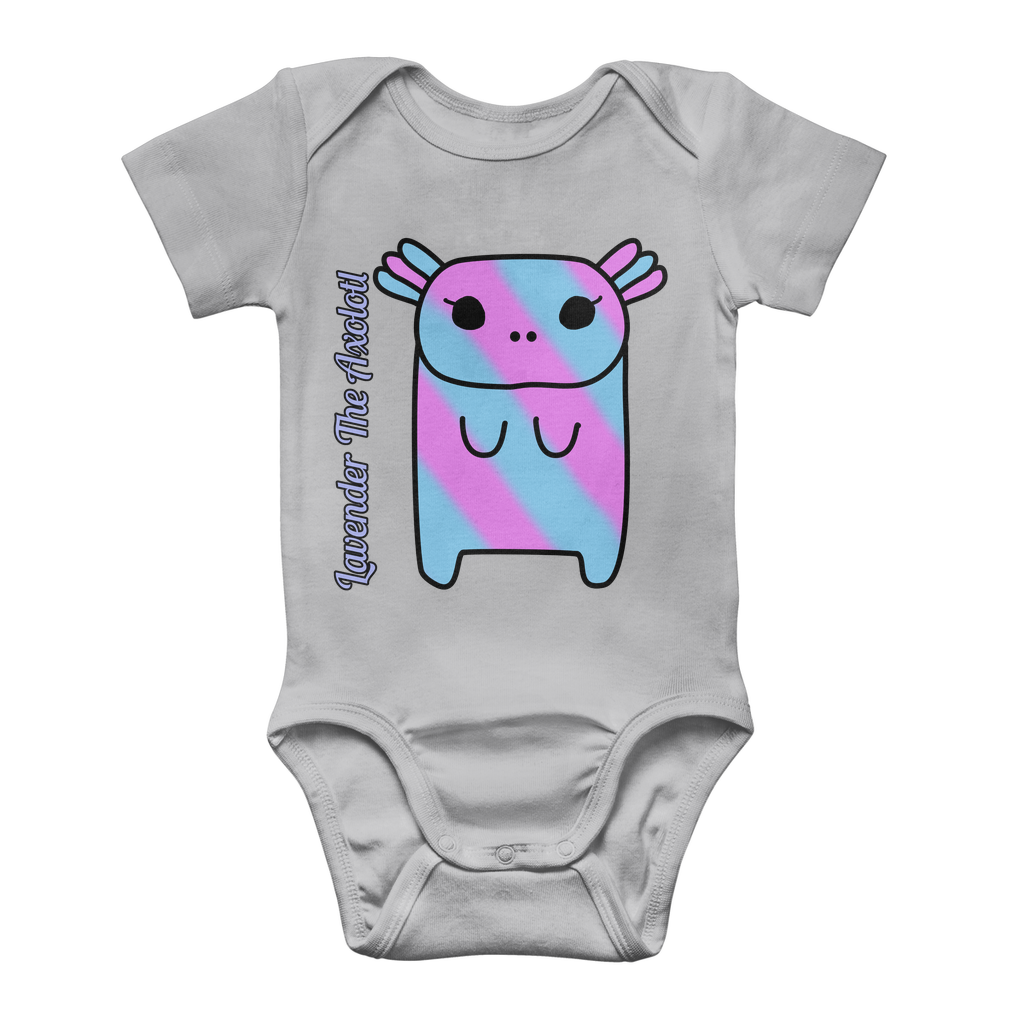 Lavender The Axolotl - Classic Baby Bodysuit