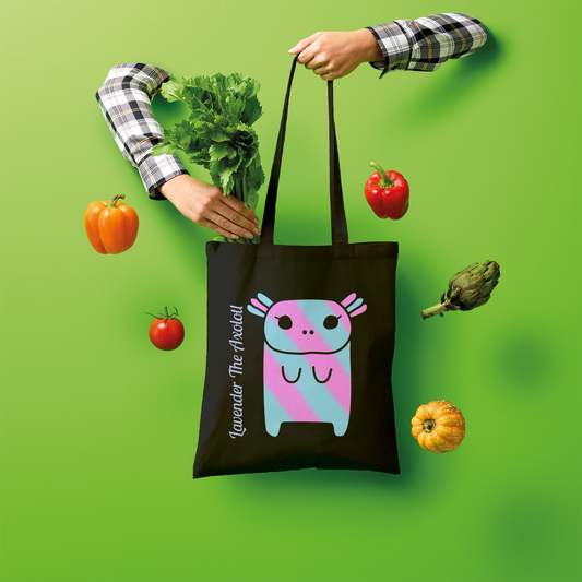 Lavender The Axolotl - Shopper Tote Bag