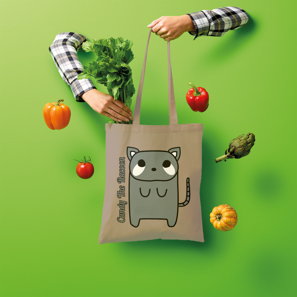 Candy The Racoon - Shopper Tote Bag