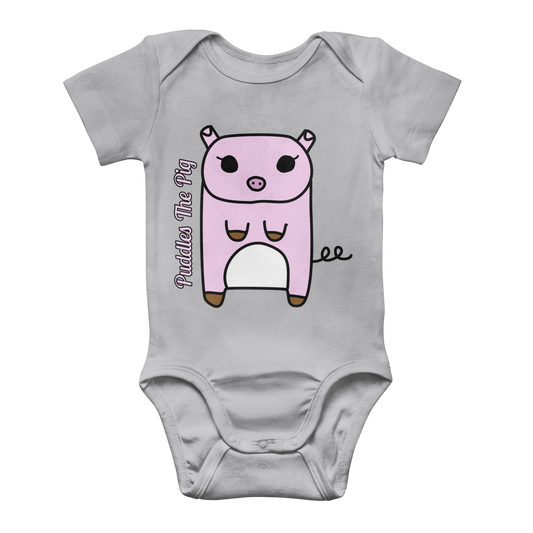 Puddles The Pig - Classic Baby Bodysuit