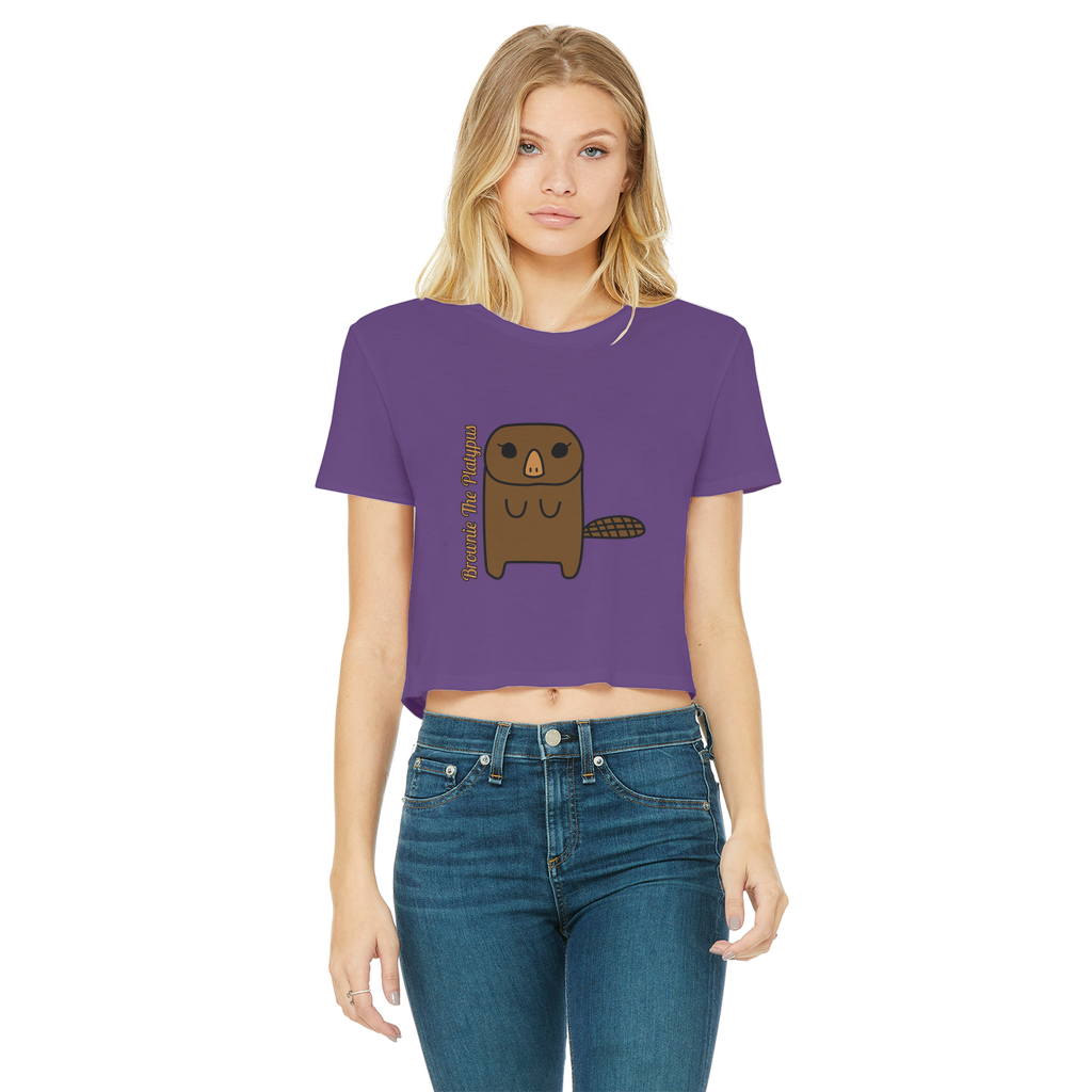 Brownie The Platypus - Women's Cropped Top