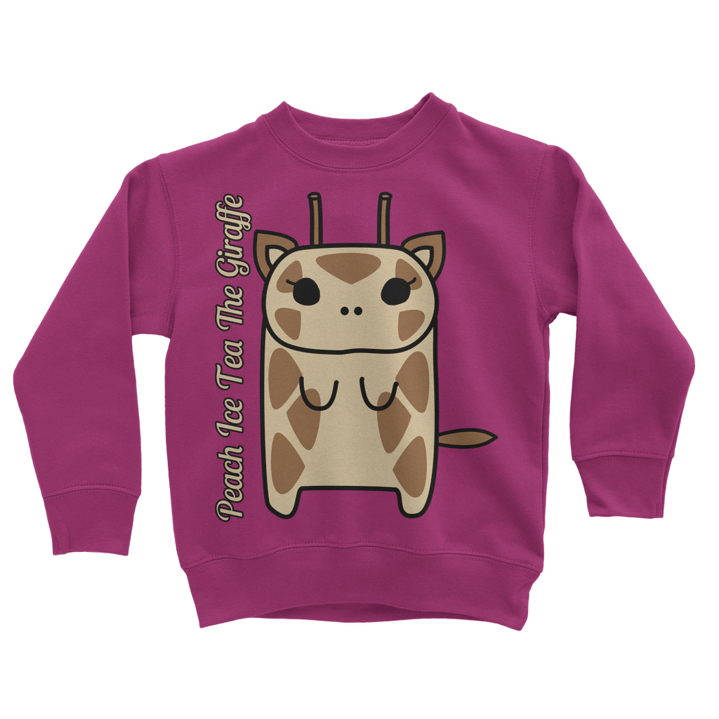 Peach Ice Tea The Giraffe - Classic Kids Sweatshirt