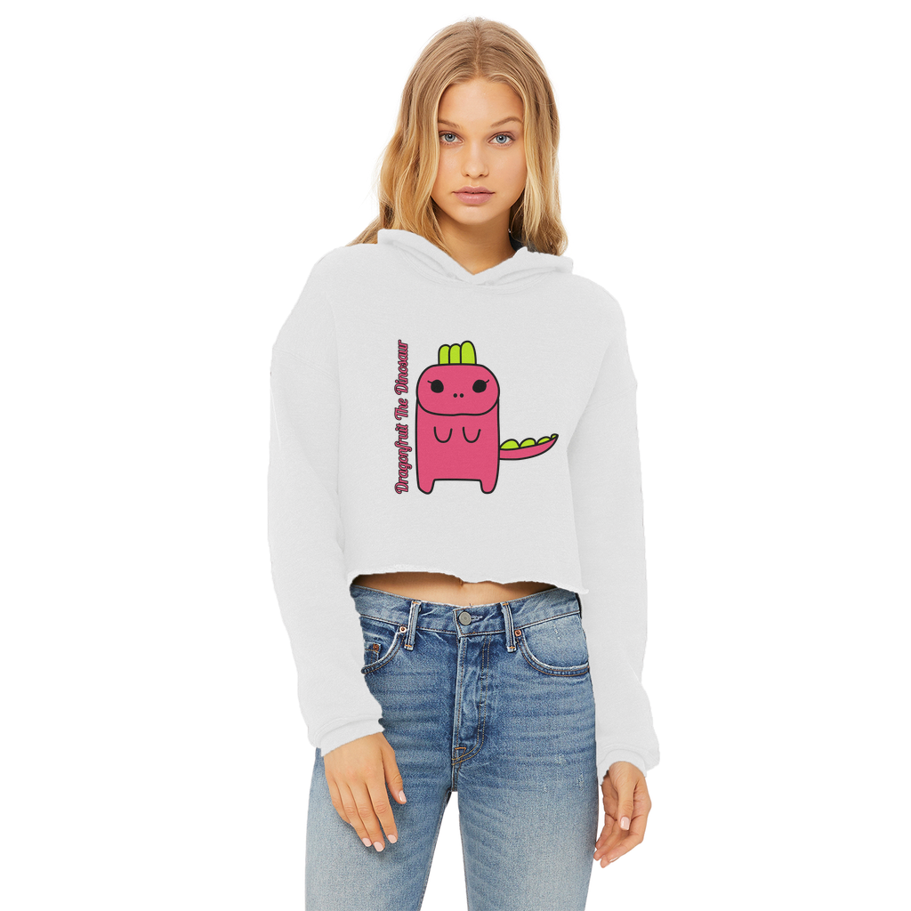 Dragonfruit The Dinosaur - Ladies Cropped Hoodie