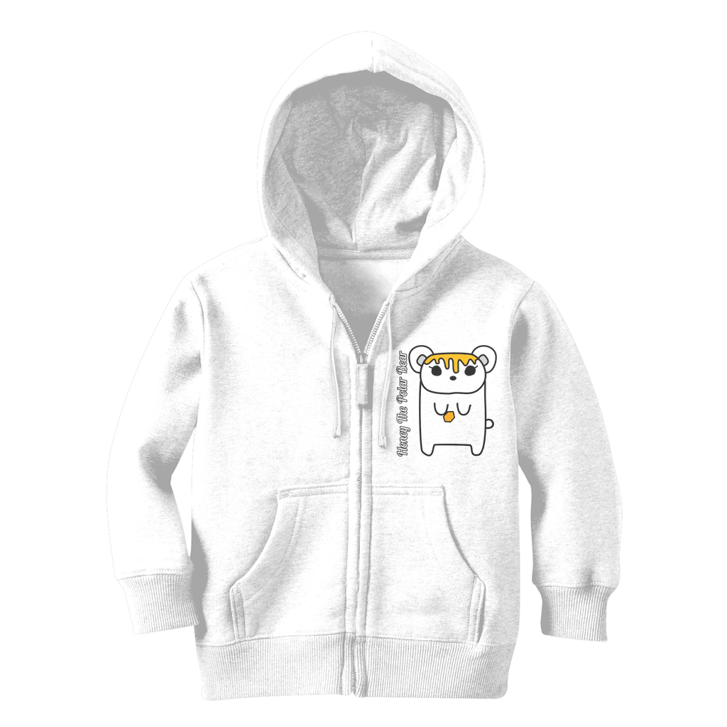 Honey The Polar Bear - Classic Kids Zip Hoodie