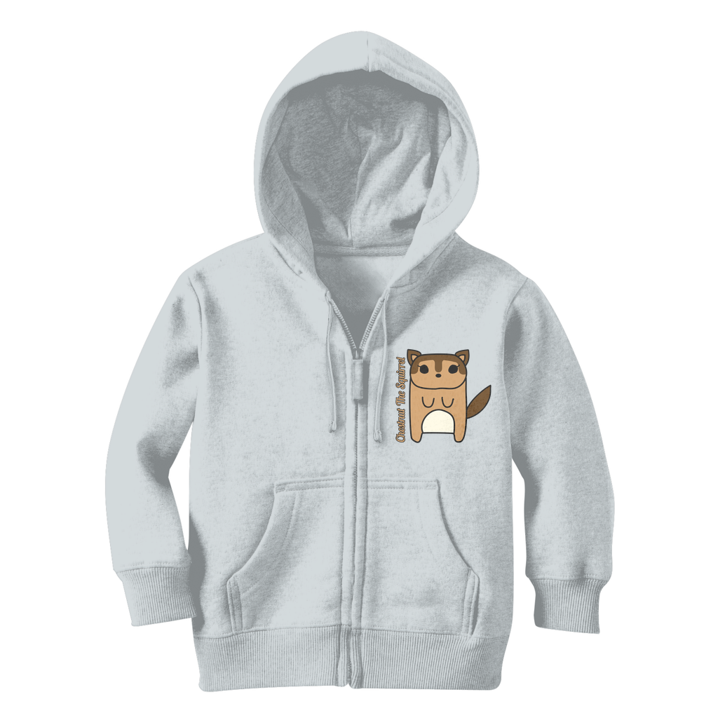 Chestnut The Squirrel - Classic Kids Zip Hoodie