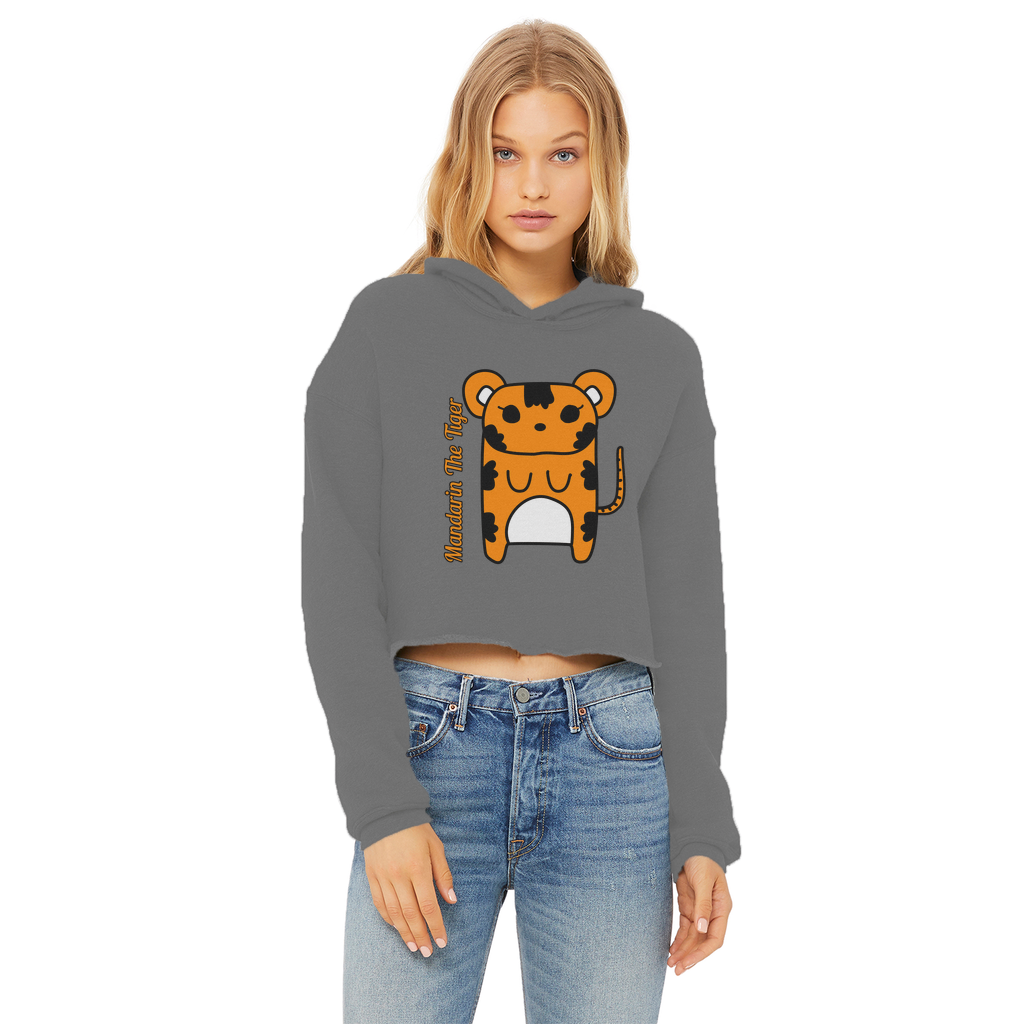 Mandarin The Tiger - Ladies Cropped Hoodie