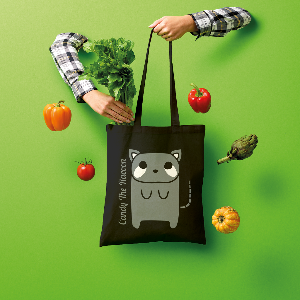 Candy The Racoon - Shopper Tote Bag