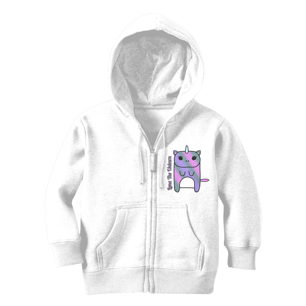 Luna The Unicorn - Classic Kids Zip Hoodie