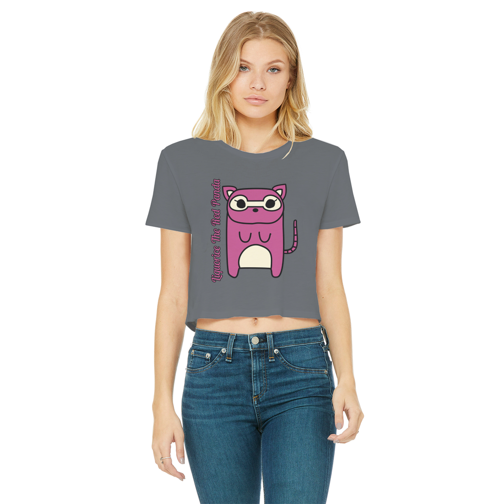 Liquorice The Red Panda - Women's Cropped Top