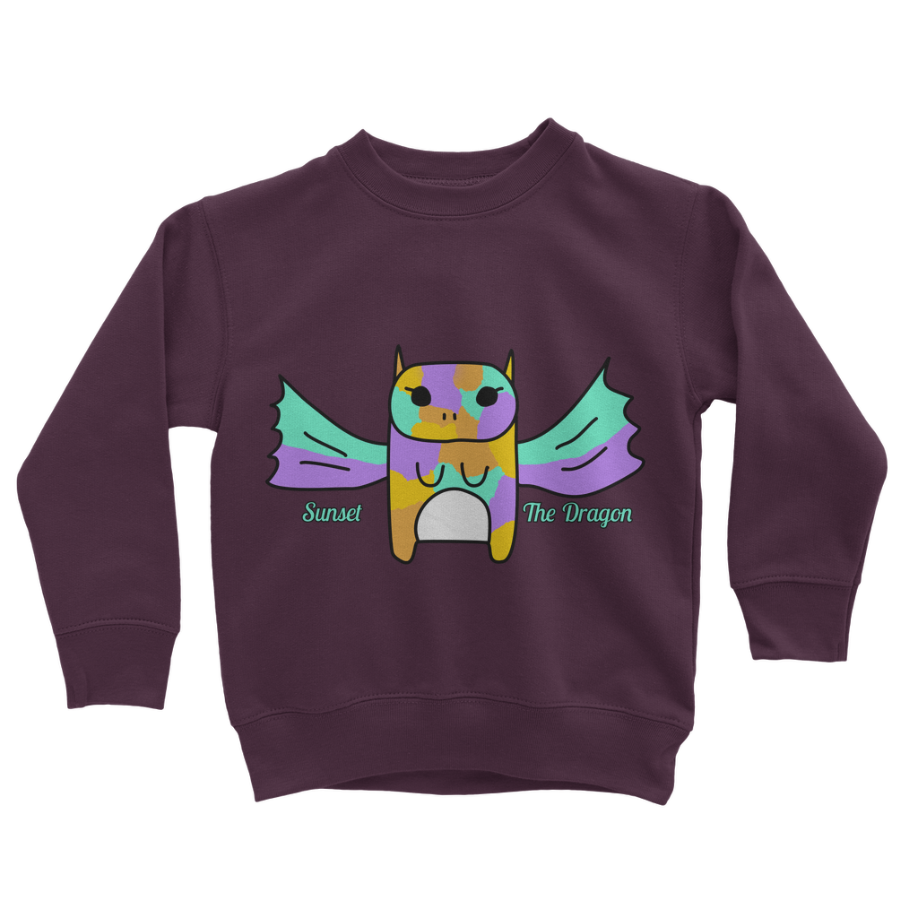 Sunset The Dragon - Classic Kids Sweatshirt