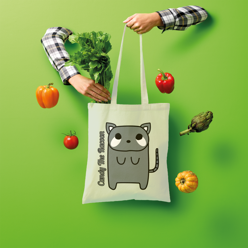 Candy The Racoon - Shopper Tote Bag