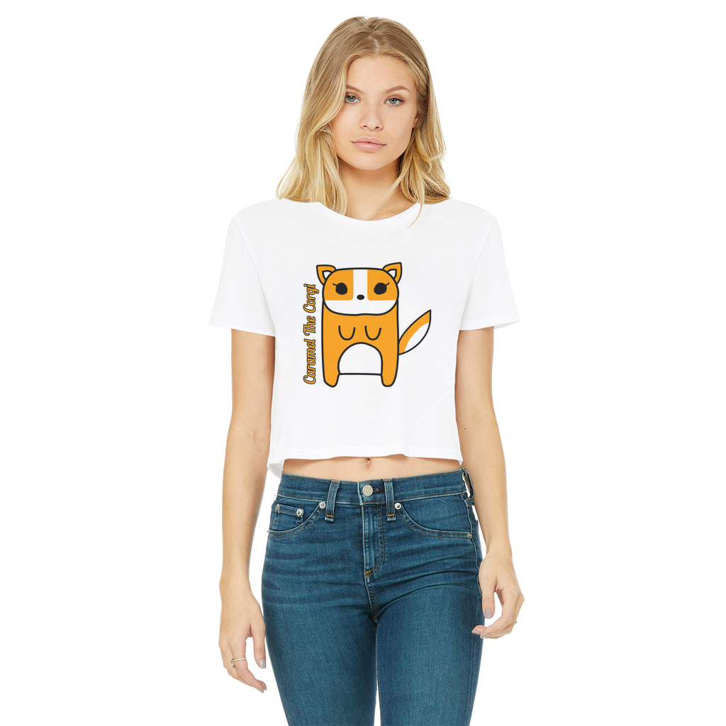 Caramel The Corgi - Women's Cropped Top