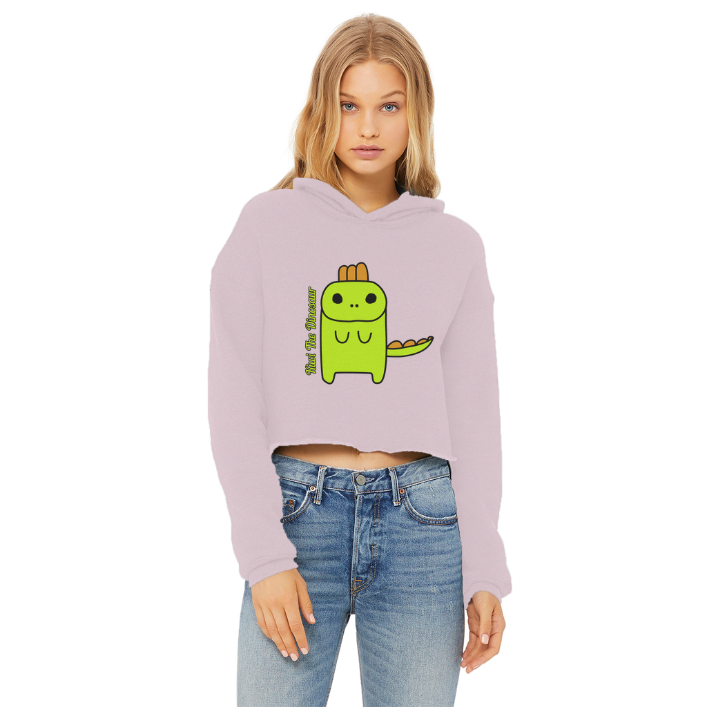 Kiwi The Dinosaur - Ladies Cropped Hoodie