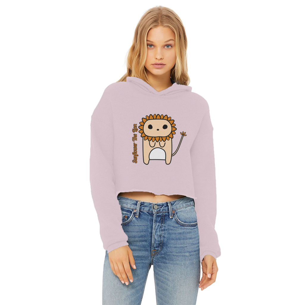 Sunflower the Lion - Ladies Cropped Hoodie