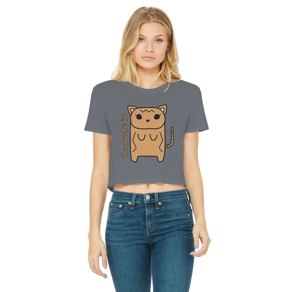 Hazelnut The Cat - Women's Cropped Top