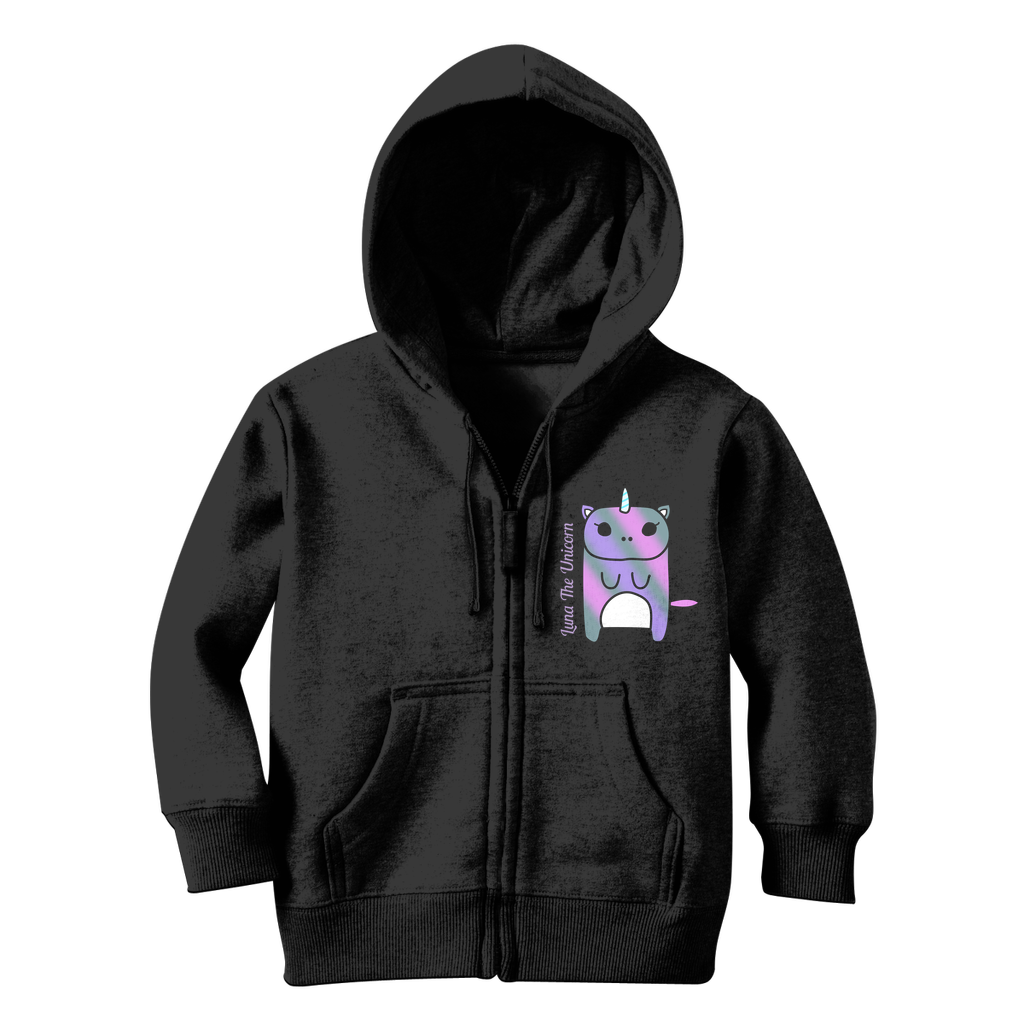 Luna The Unicorn - Classic Kids Zip Hoodie