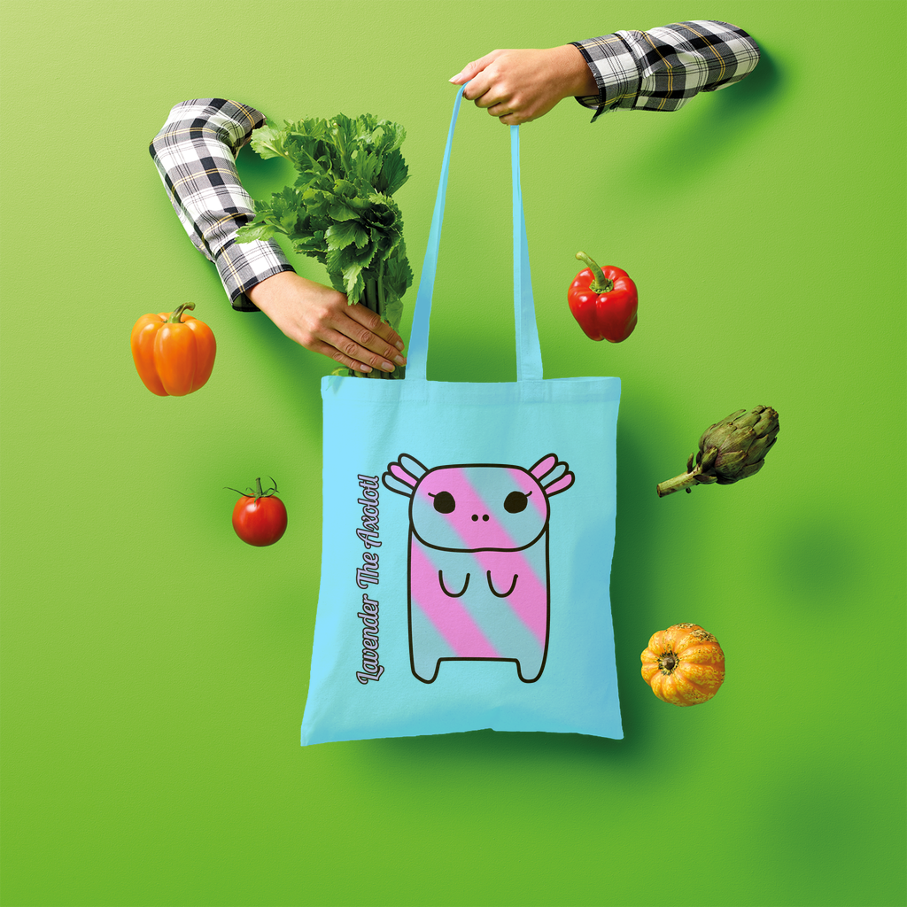 Lavender The Axolotl - Shopper Tote Bag