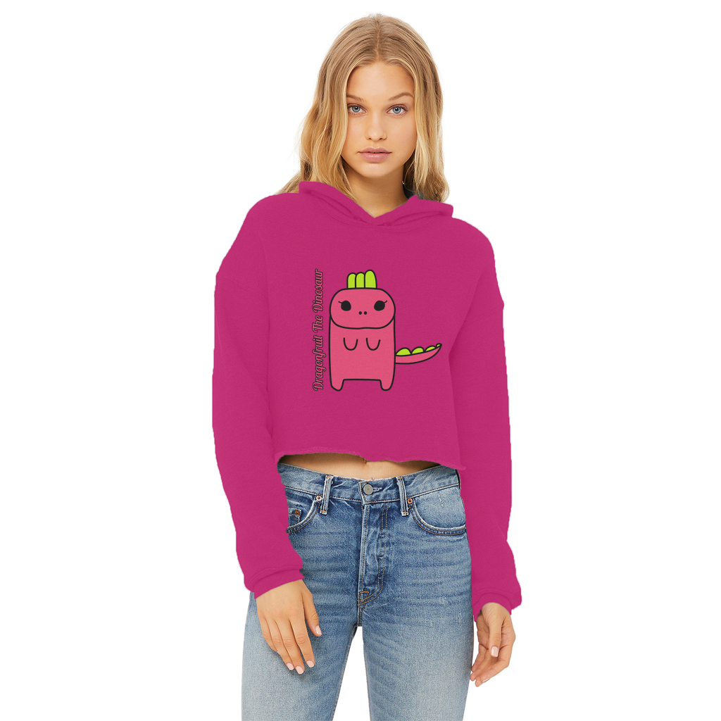 Dragonfruit The Dinosaur - Ladies Cropped Hoodie