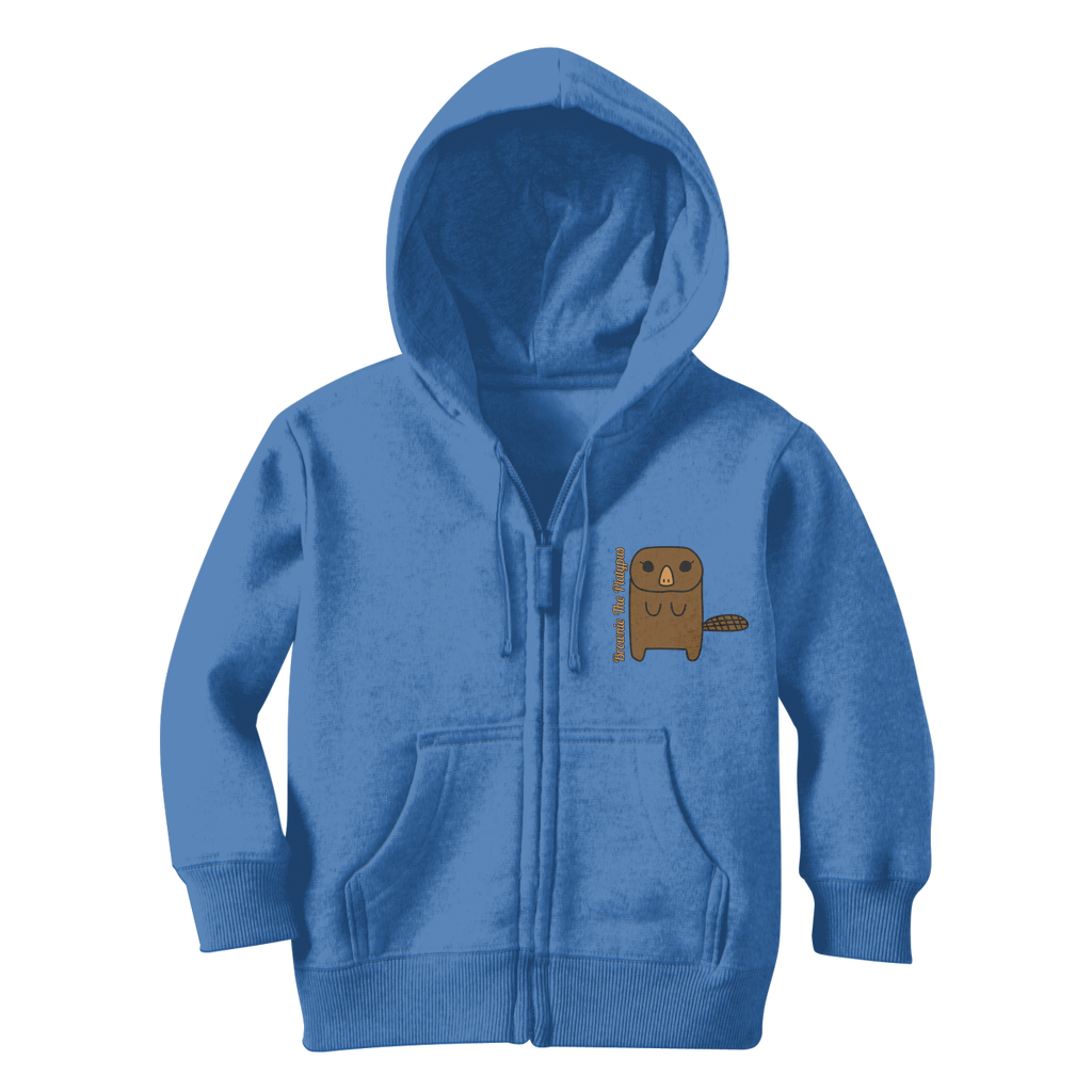 Brownie The Platypus - Classic Kids Zip Hoodie