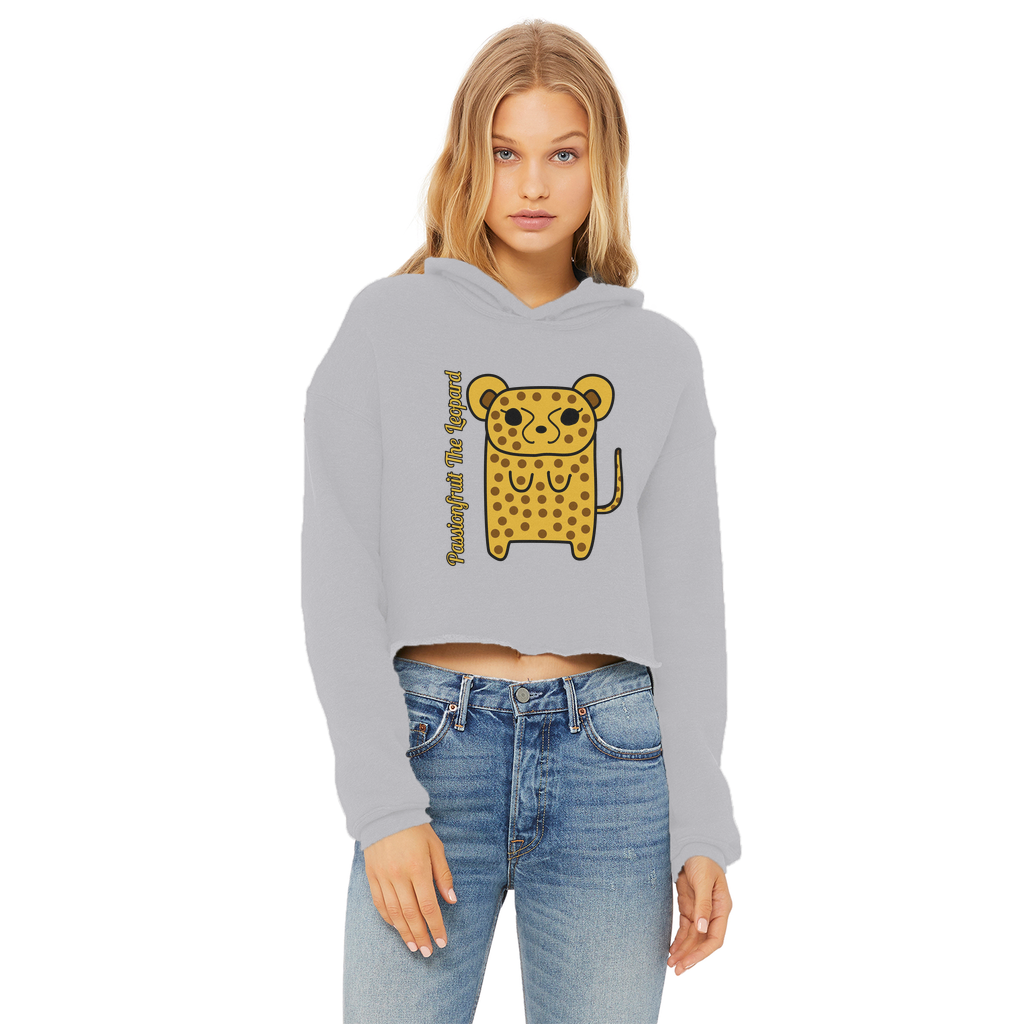 Passionfruit The Leopard - Ladies Cropped Hoodie