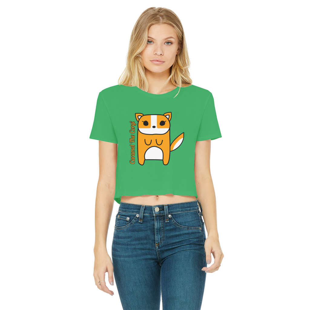 Caramel The Corgi - Women's Cropped Top