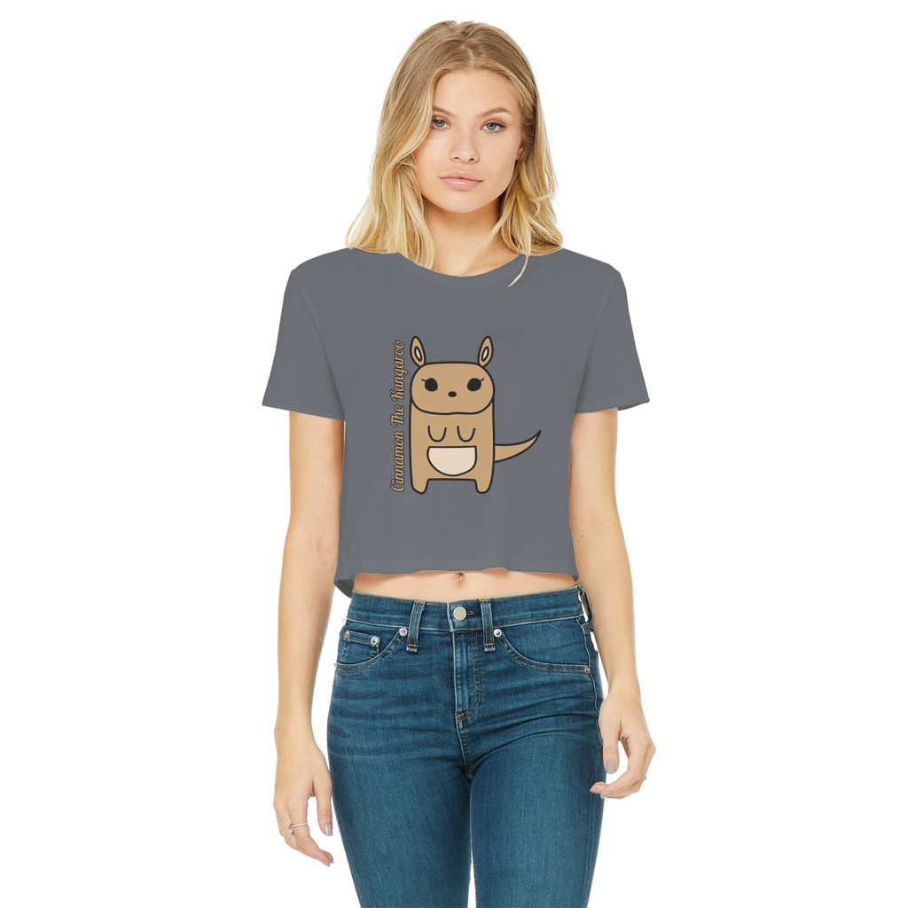 Cinnamon The Kangaroo - Women's Cropped Top