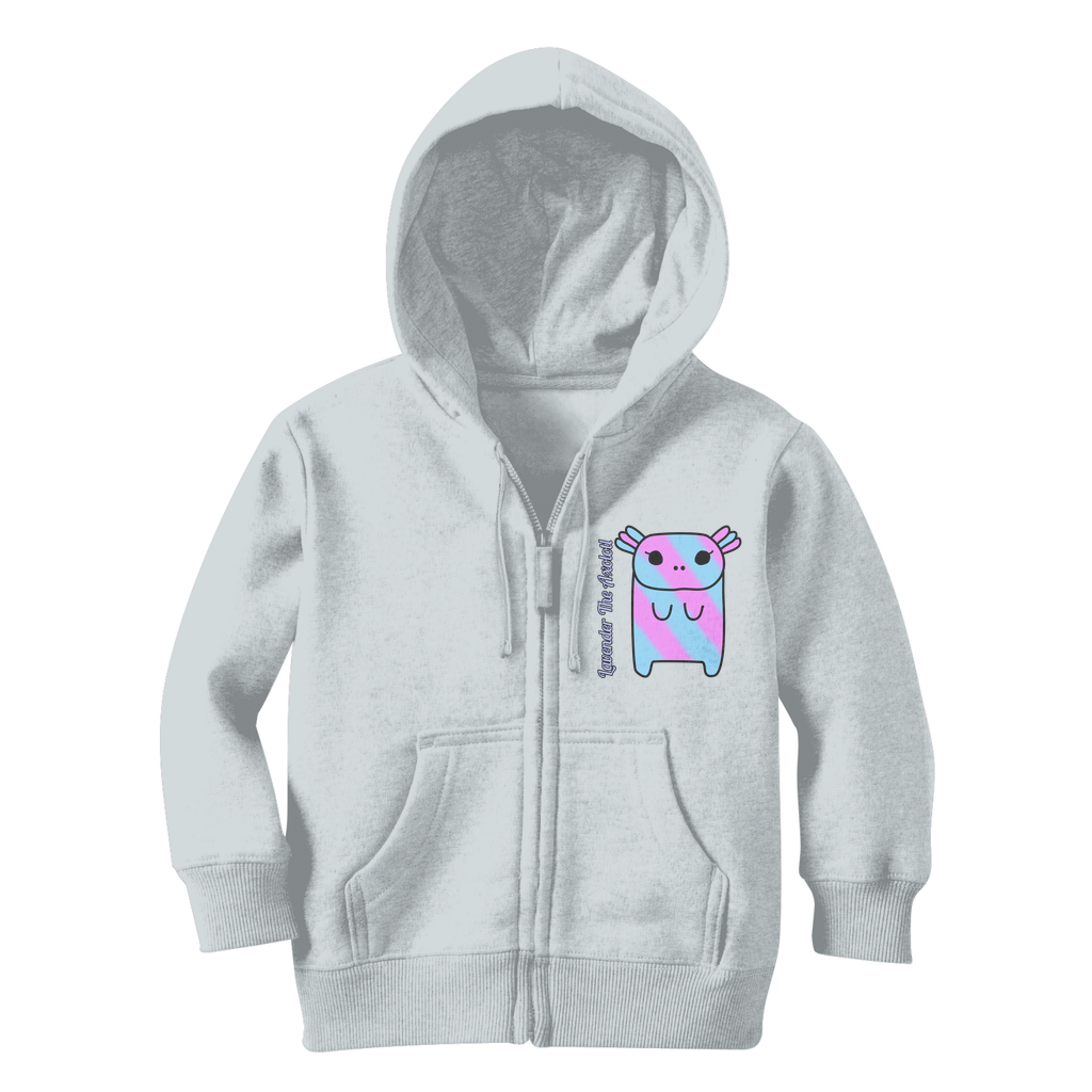 Lavender The Axolotl - Classic Kids Zip Hoodie