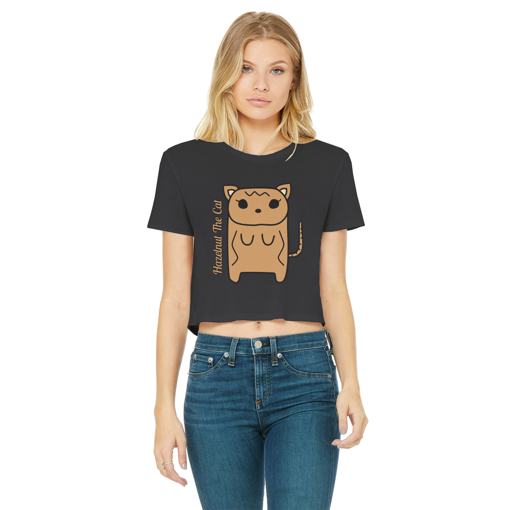 Hazelnut The Cat - Women's Cropped Top