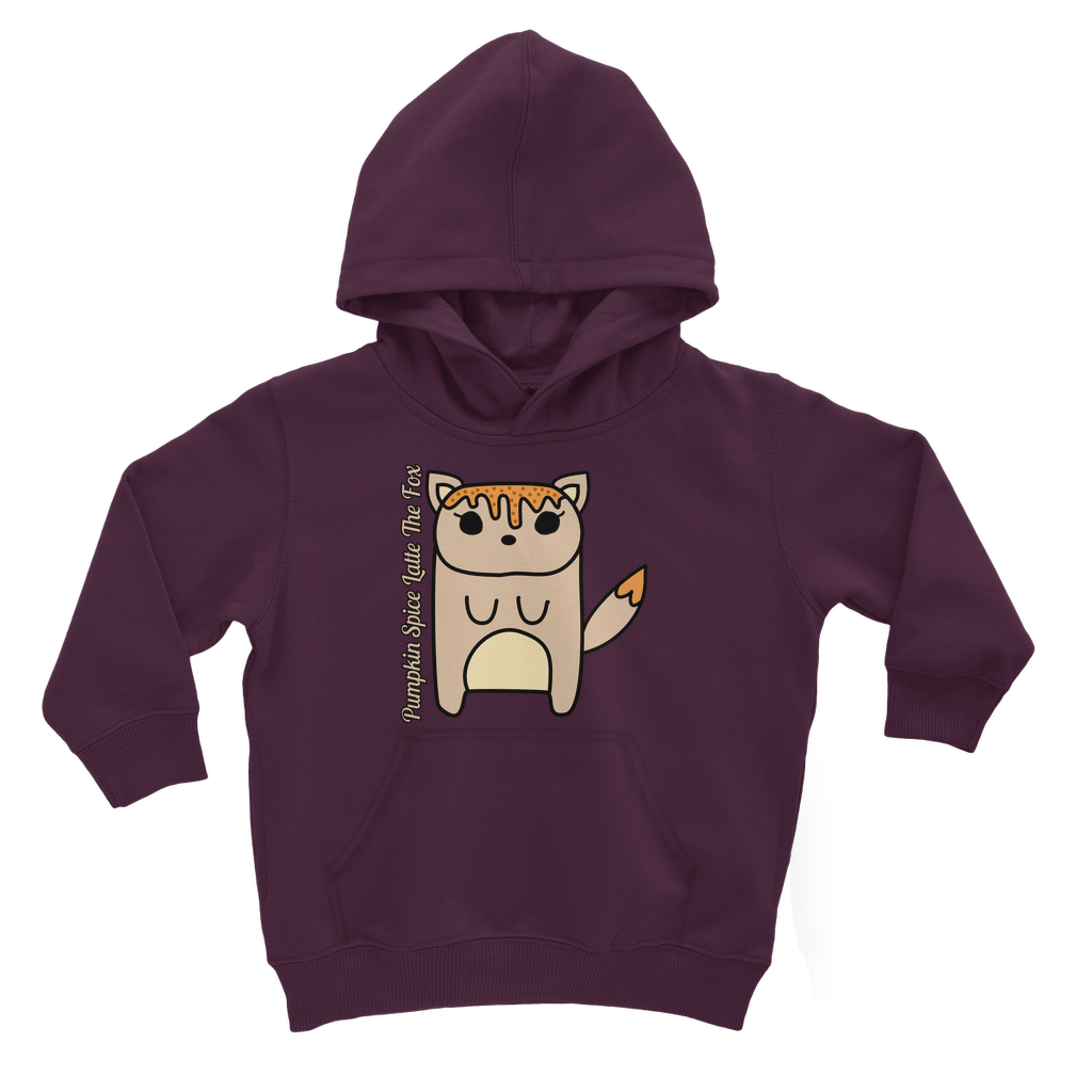 Pumpkin Spice Latte The Fox - Classic Kids Hoodie